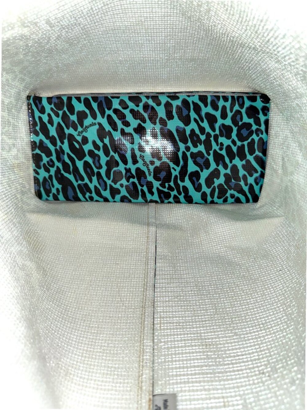 Consuela “Blue Jag” Grab ’N Go Basic Bag Turquoise Leopard Tote - Picture 10 of 16